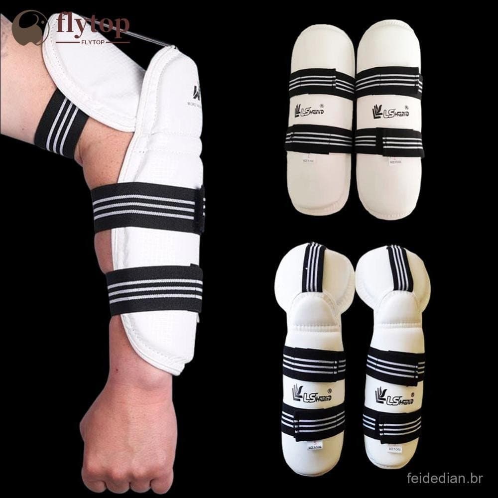 FLYTOP Taekwondo Braço Perna Conjunto De Proteção Adulto Grosso Karate Boxe Sanda Artes Marciais Treinamento Esportes Eq