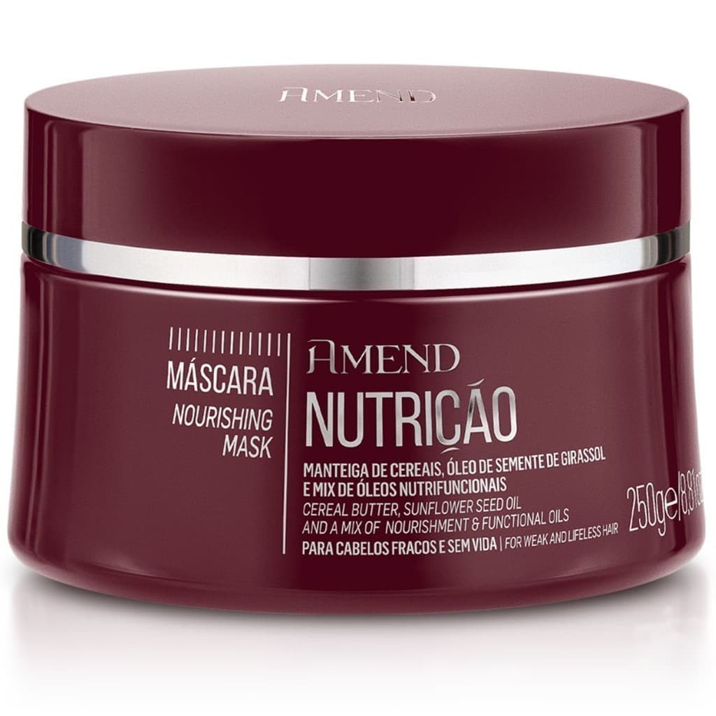 Mascara Capilar Nutrição Essenciais Amend 250g Cabelos Fracos - Amend