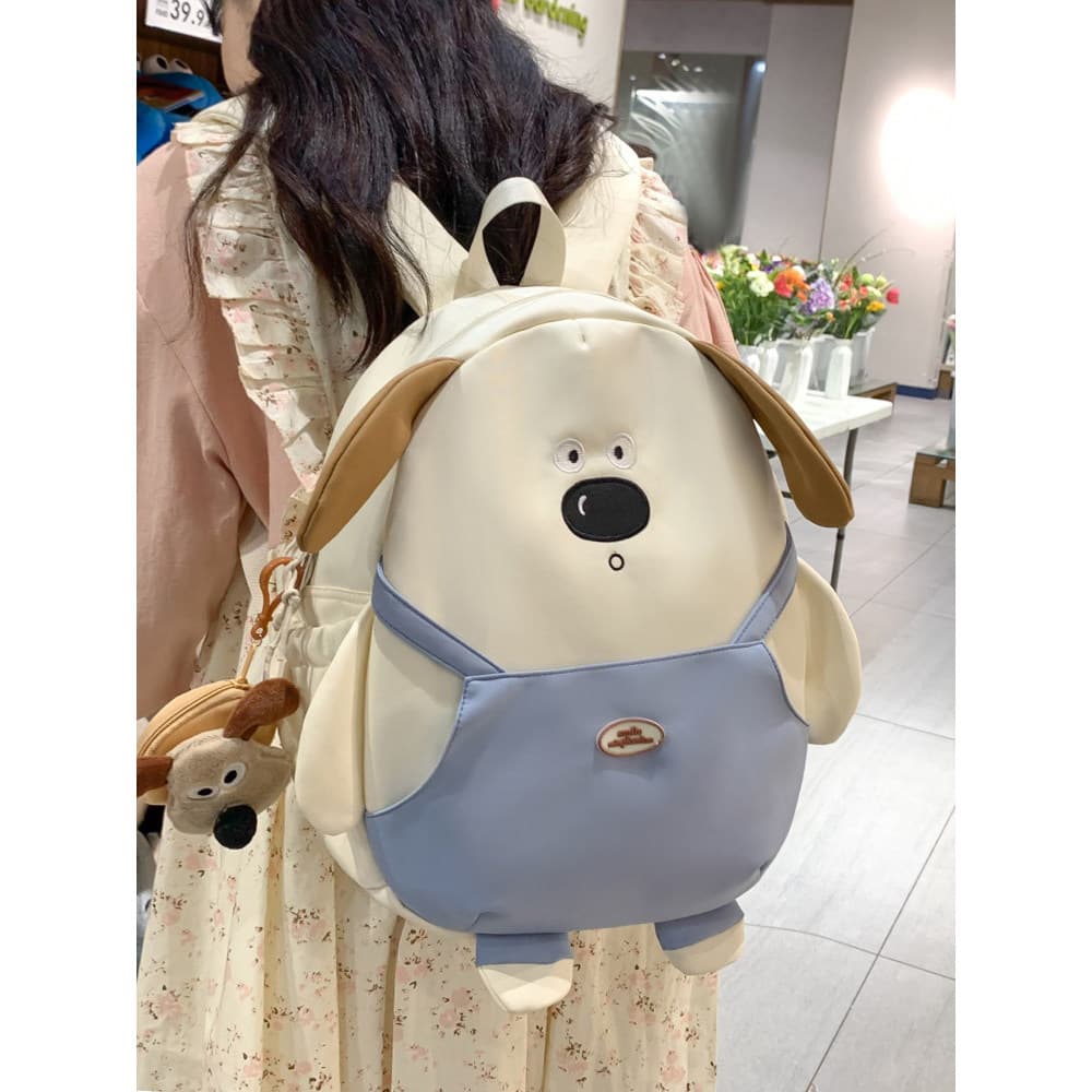Japonês bonito dos desenhos animados bezerro menina mochila leve escola primária crianças lazer pequeno saco de escola v