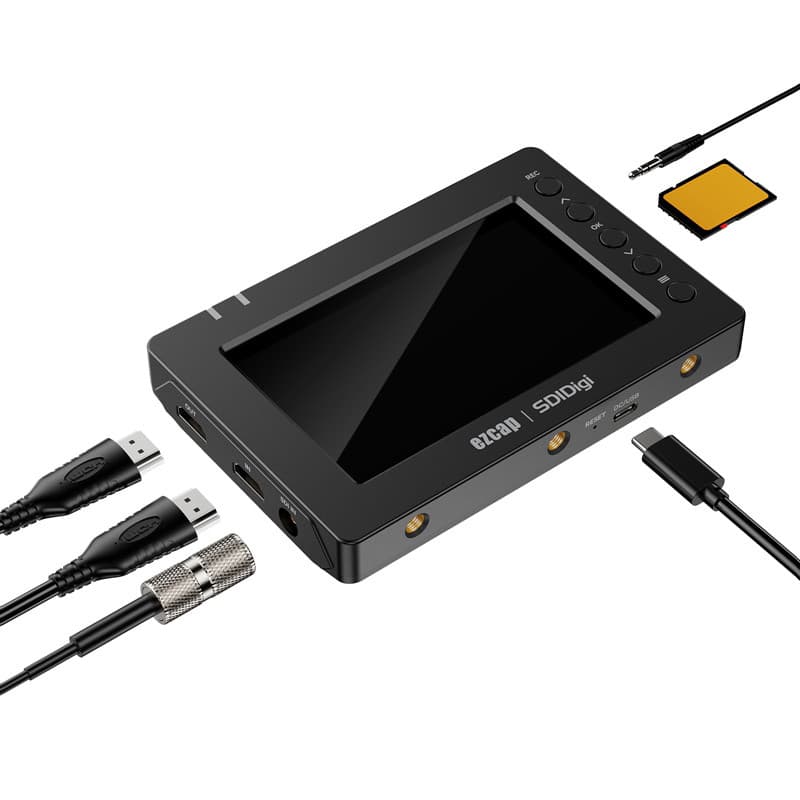 Gravador De Jogo De Placa De Captura De Vídeo SDI HDMI 1080p60 Com Tela Para Gravação De Câmera De Laptop PC Cartão SD