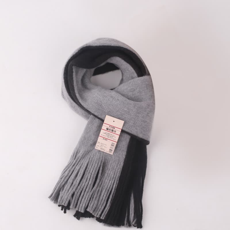 Original bom produto cachecol de lã masculino feminino estilo inverno All-Match engrossado quente High-End cor combinand