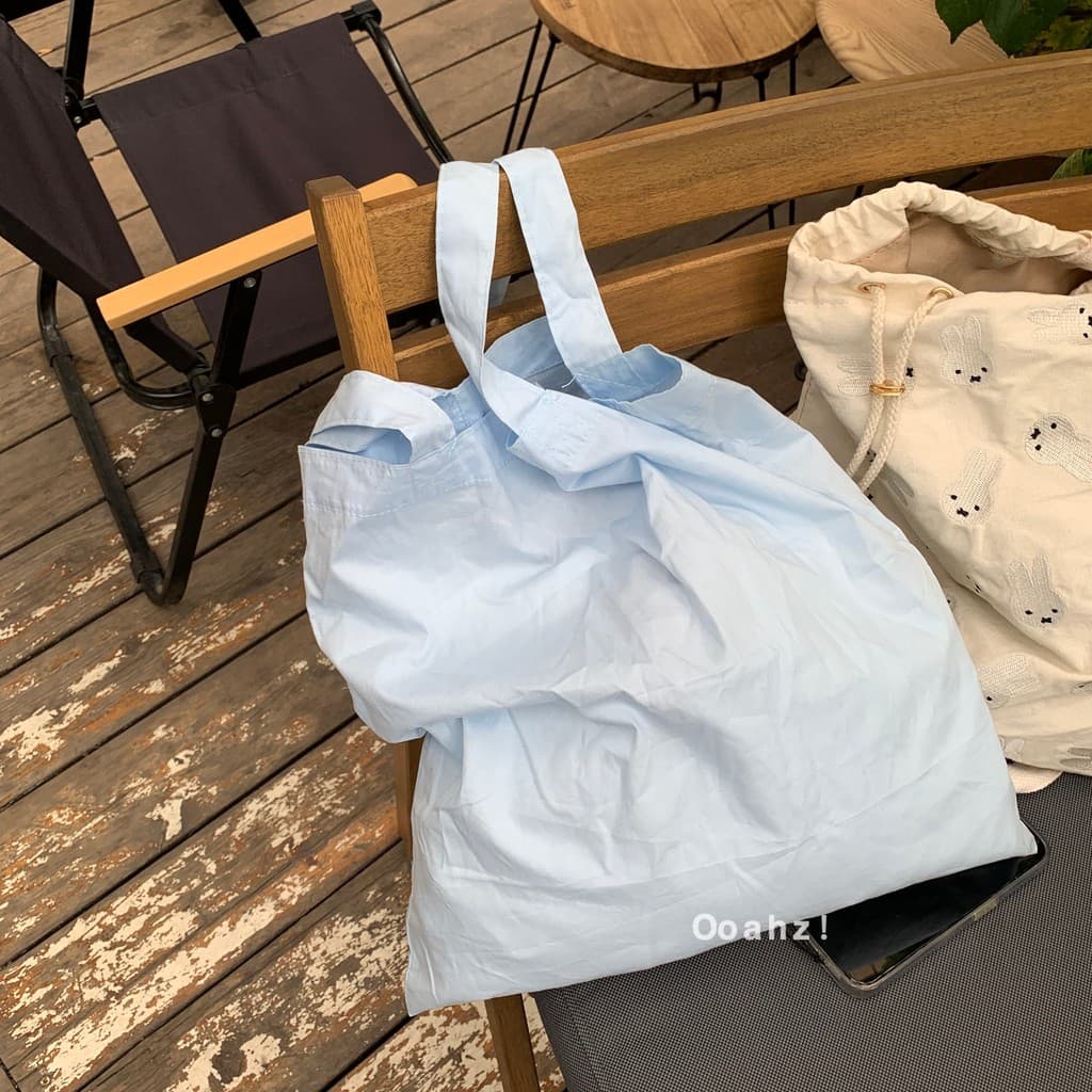 "Iceland Blue" ooahz Verão Coreano Drape Bolsa de Ombro Francês ins Estilo Fino Bolsa de Pano Feminina Bolsa de Lona