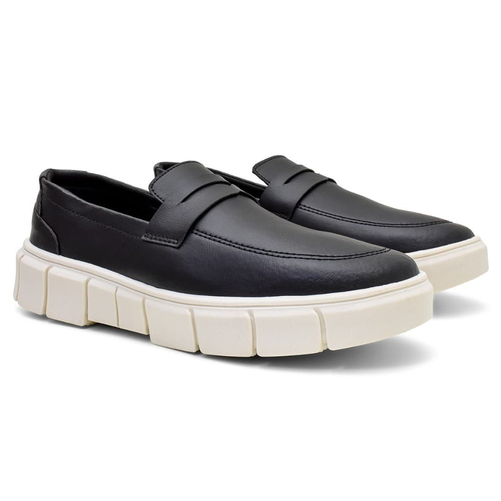 Sapato Oxford Masculino Mocassim Casual Confortável Sola Alta Moderno Social Ideal Para Dia a Dia