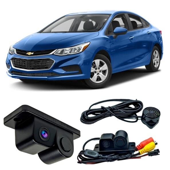 Cruze Sensor Ré Estacionamento Com Câmera Imagem Colorida IP67 Sensor Sonoro Bip