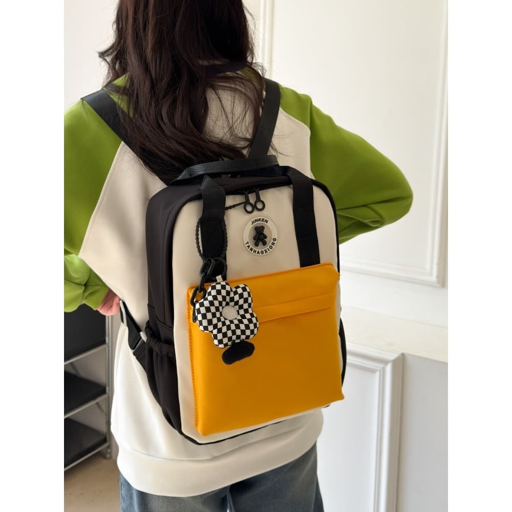 Mochila leve de alto valor para meninas, mochila escolar fofa para estudantes da escola primária, combinando com cores,