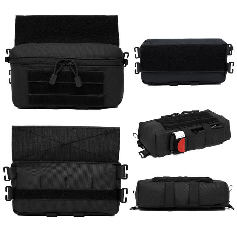 Bolsa Expansível Para Colete MOLLE Portátil , Acessório EDC Esportes De Caminhada Removível E De Armazenamento De Itens