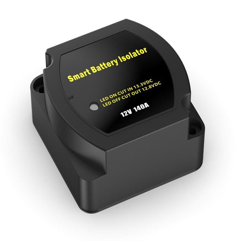 Isolador de Bateria Dupla 12V140A, Separador de Bateria Dupla, Relé Inteligente VSR, Carregador para Carro, Barco e RV