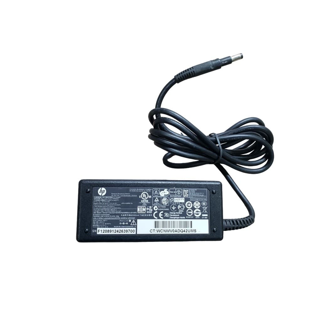Fonte Carregador Notebook HP 65W PPP009C 18.5V 3.5A Pino Grosso sem cabo de força