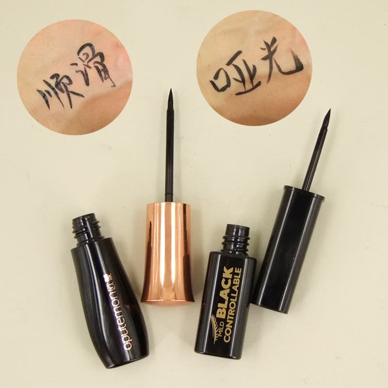 Ommon magia suave delineador líquido ue caneta líquida ponta dura de longa duração à prova dwaterproof água não-manchas