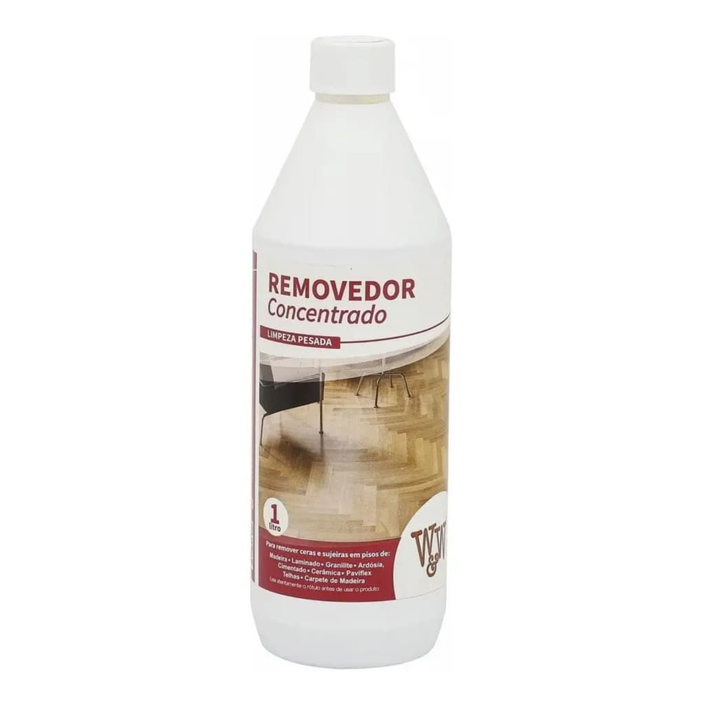 W&W REMOVEDOR CONCENTRADO CERAS E SUJEIRAS MADEIRA PLASTICA 1L - LIMPEZA PESADA