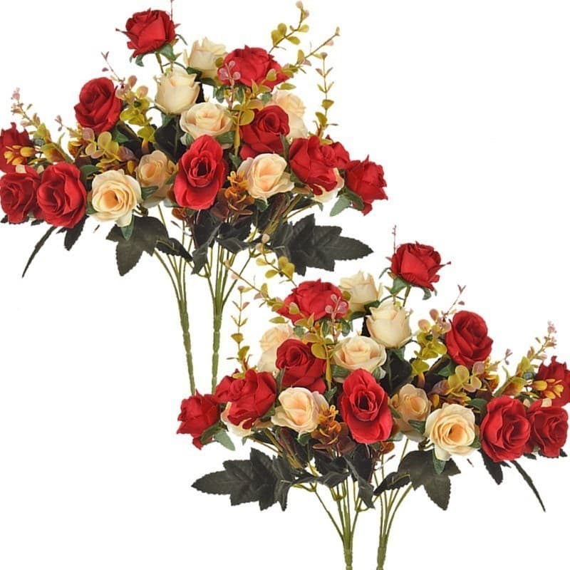 Bouquet De Rosas Artificiais Com 12 Flores Para Decoração De Casamento , Noivas , Arranjos , Festa E Casa