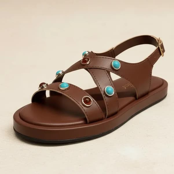 Sandália Feminina Flat Flatform Papete Birken Rasteira e Confortável