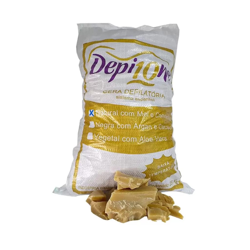 10kg  - Cera Quente Depilatória Mel Depil One