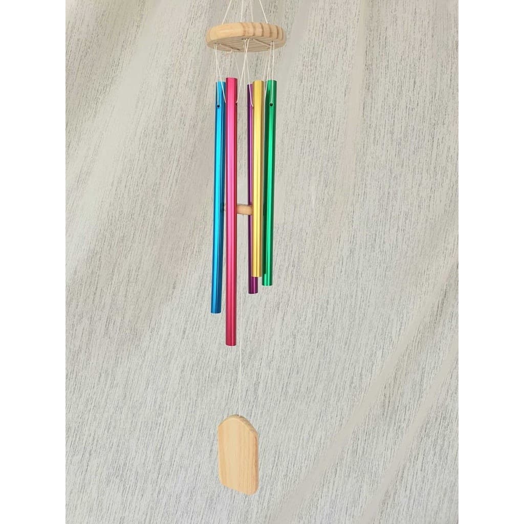Sino Dos Ventos Mensageiro Com Tubos De Alumínio Colorido Decoração