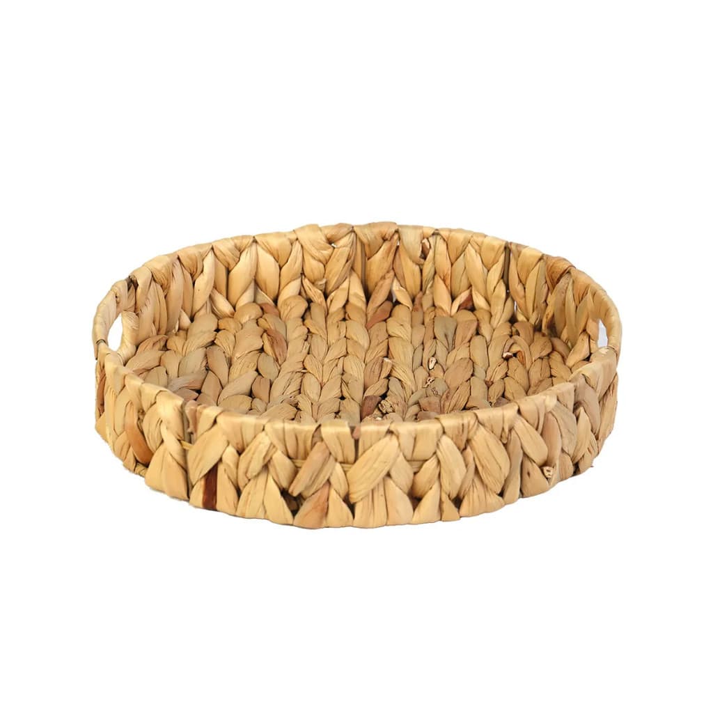 Bandeja de Fibra Natural 30x6cm Seagrass com Alça Paramount Uso Geral Resistente Decoração SB