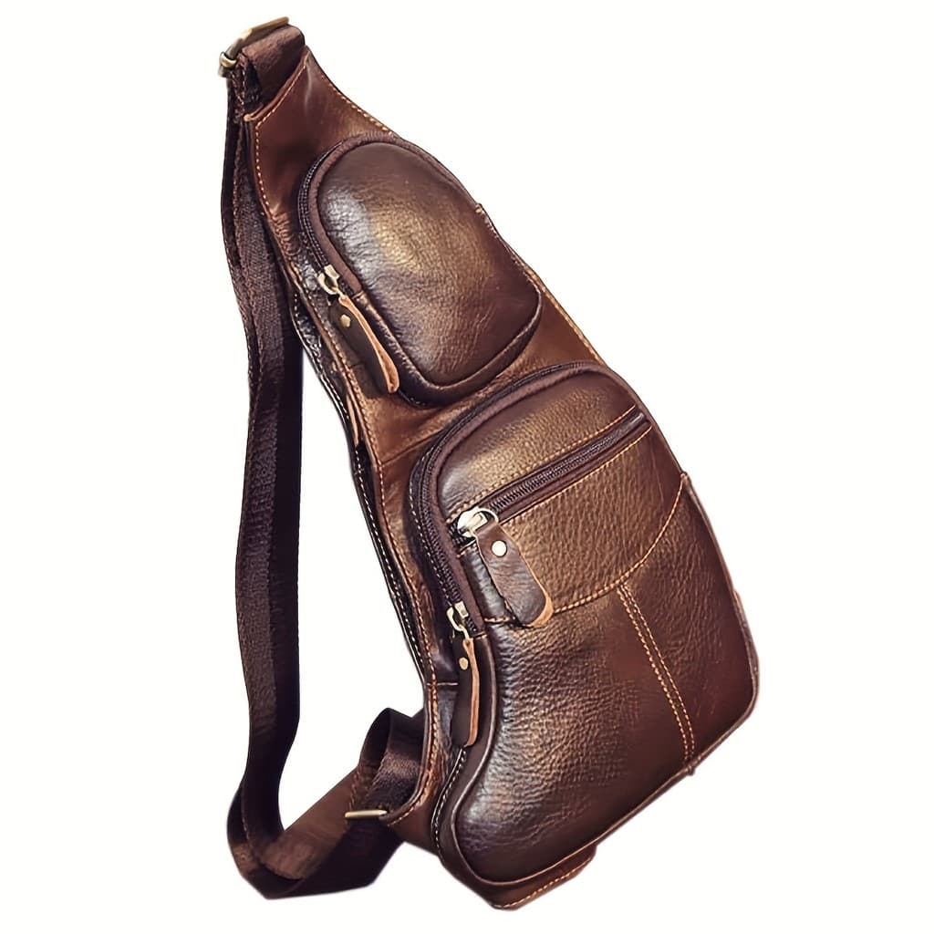 Bolsa transversal unissex vintage de couro genuíno, mochila, bolsa de ombro, bolsa mensageiro, bolsa transversal, adequa