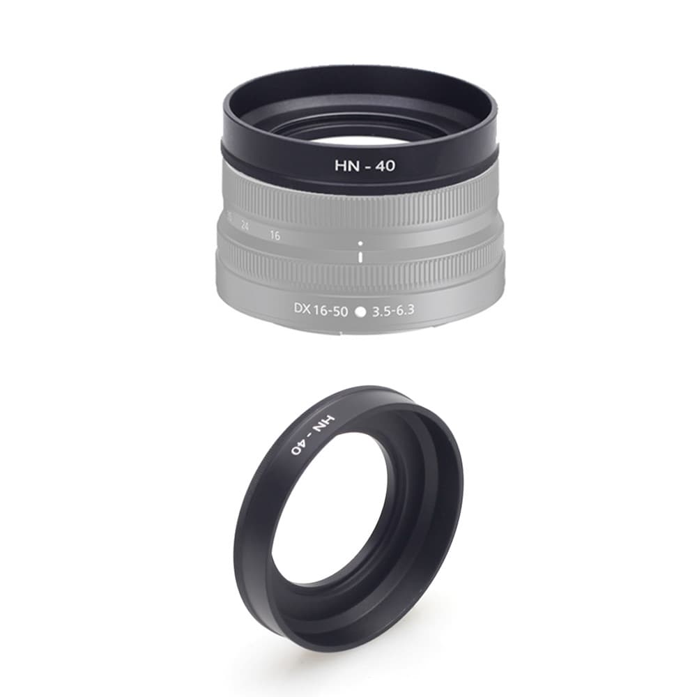 Capa de lente alternativa Nikon HN-40 Baizhuo adequada para câmera sem espelho Nikon Z50 Z30 Lente Zfc Z 16-50mm Acessór