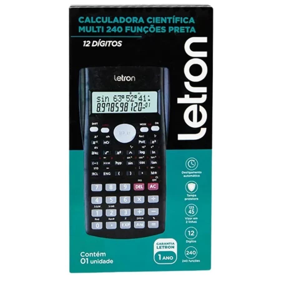 Calculadora Científica Letron 12 Dígitos