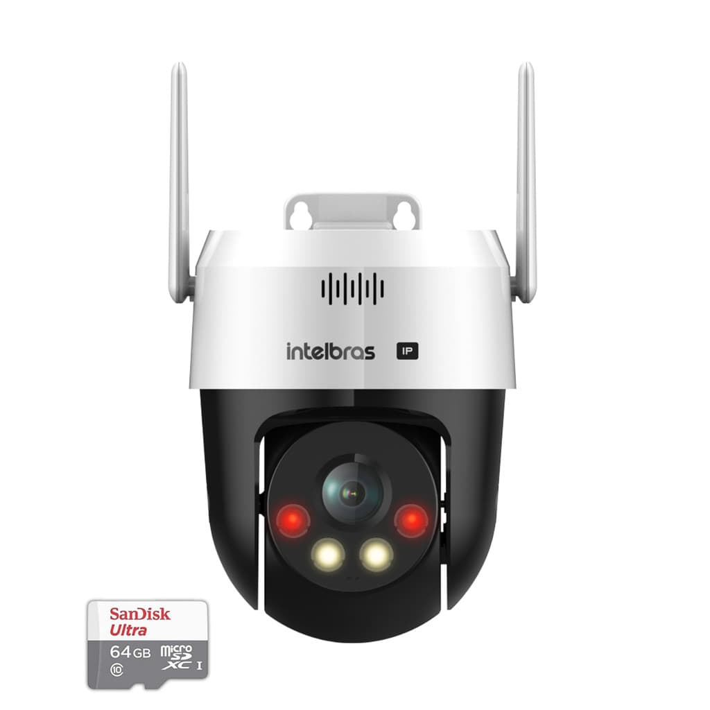 Câmera Intelbras Vipw 1300 Mini SD IP Speed dome WI-FI cartão 64GB