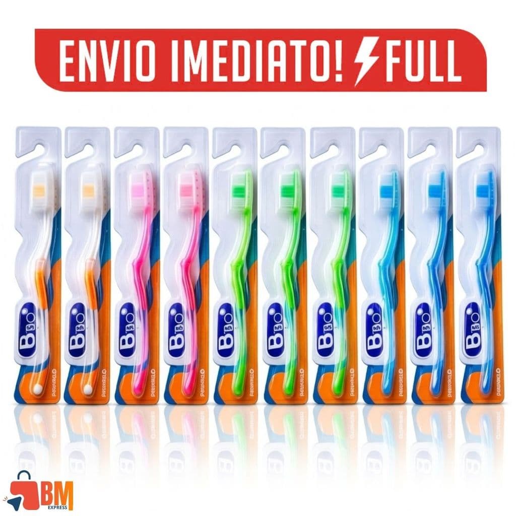 Kit 12 Escovas De Dente Cerdas Macia, Média E Dura Adulto Pacote Família Econômico ENVIO IMEDIATO