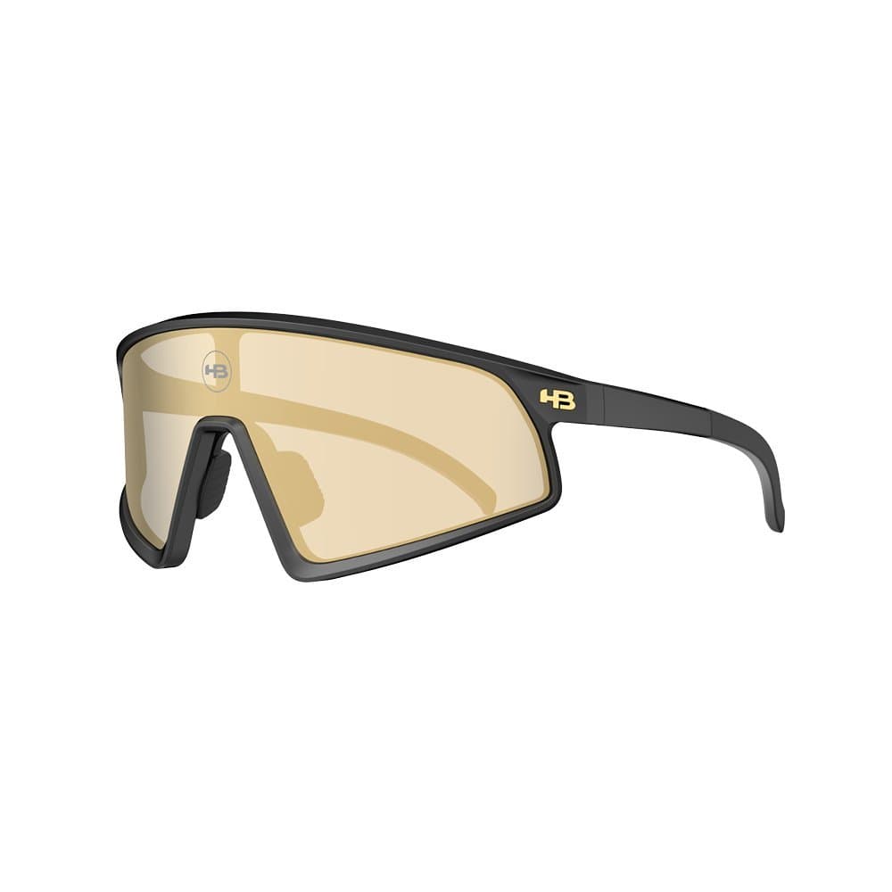 Óculos Ciclismo Corrida HB Ion Matte Black Gold Chrome