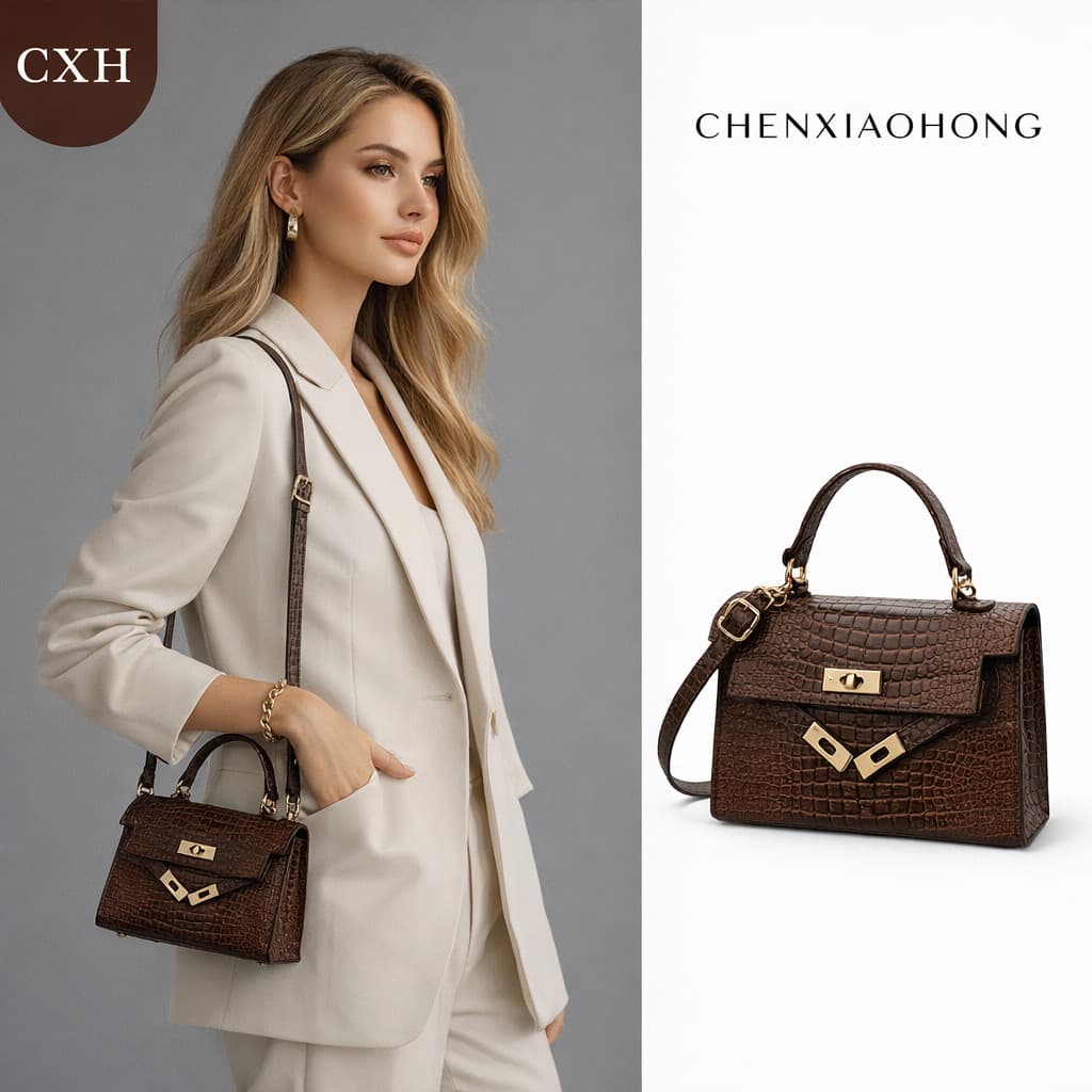 CHENXIAOHONG Bolsas de ombro, bolsas crossbody shoutibao, bolsas de couro, retrô, modernas e simples.