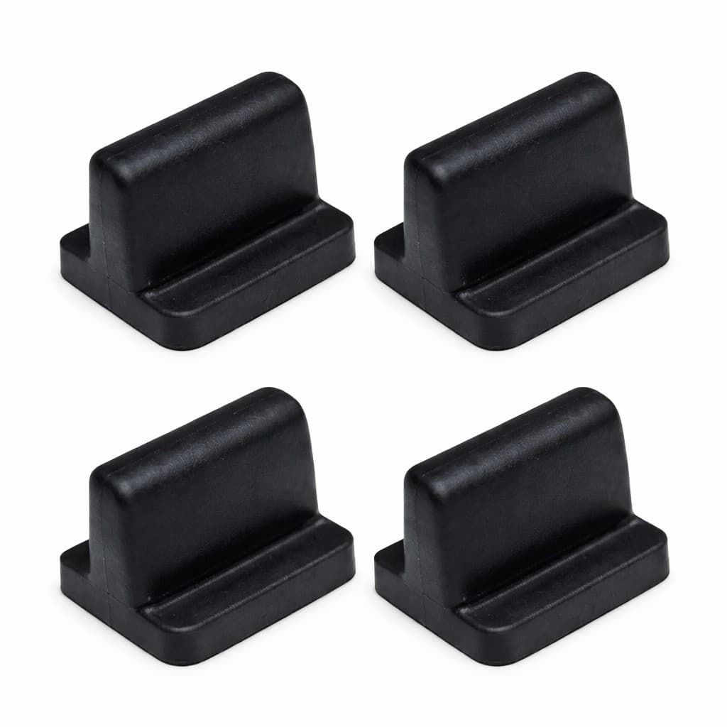4 Borrachas Fixação Traseira Quadrada Tampa Lateral Ybr 125