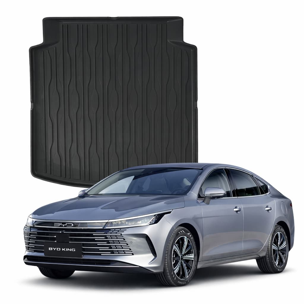 Tapete Automotivo Premium Bandeja De Borracha Para Carro BYD King Porta Malas