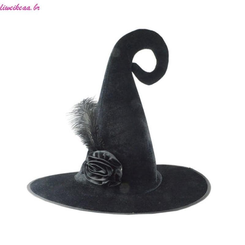 Liweikea Chapéu Para Festa , , Bruxas Encaracoladas , Cosplay Halloween Feiticeiro Cur