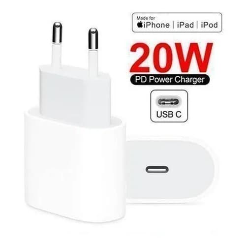 Fonte Carregador iPhone Apple Turbo 20w USB-C Type C x Lightning iphones