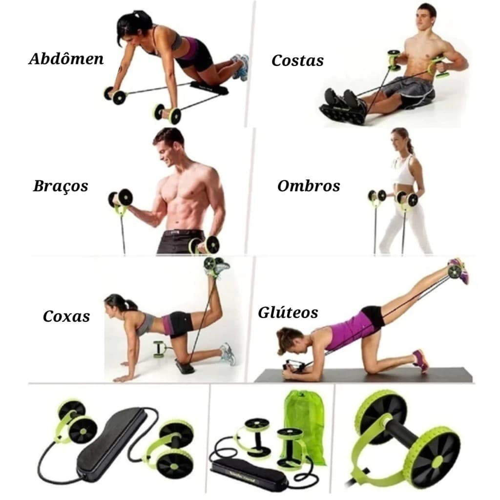 Aparelho Para musculação Alongamento Ginástica atividade física em casa Portátil com Rodas