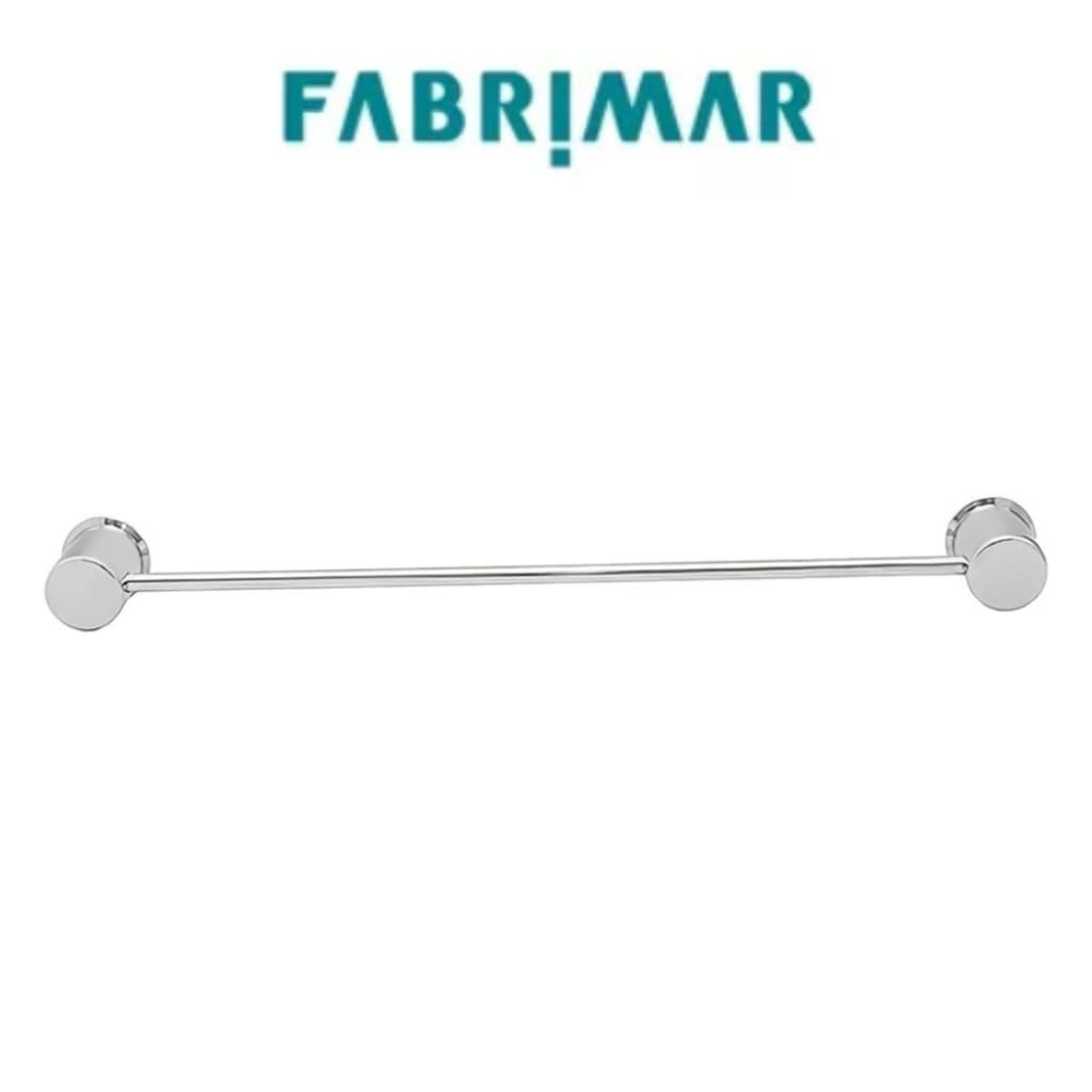 Porta Toalha De BANHO Reto Modelo SUPER LUXO 50cm Completo para instalação FABRIMAR