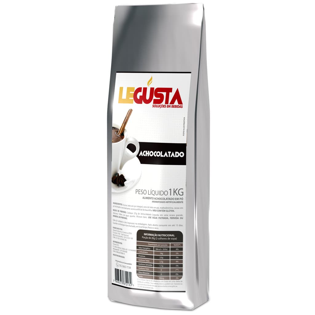 Achocolatado Sol煤vel Legusta 1kg