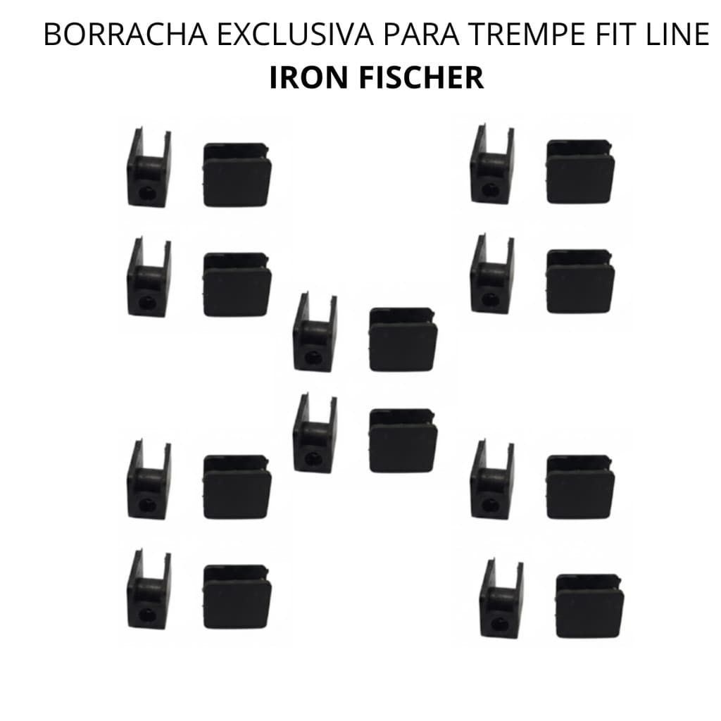 Borracha suporte da Trempe Grade Chapa Grossa Fogão Cooktop Fit Line IRON Fischer - 20 peças