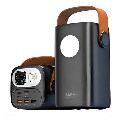 Power Bank 60.000mah 22,5w 3 Usb 2 Type C Luz Led Notebook