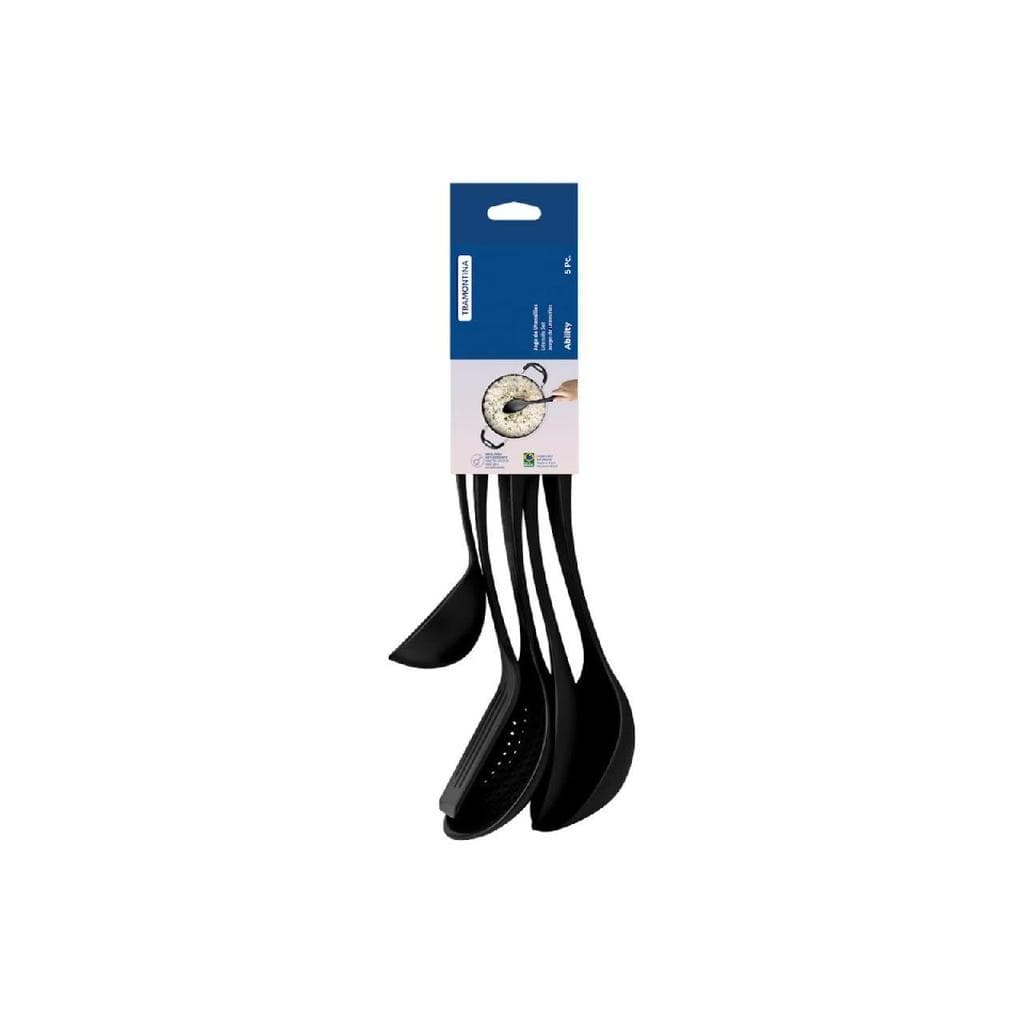 Jogo De Utensílios Tramontina Ability 5 Peças Nylon Resistente Até 180°C