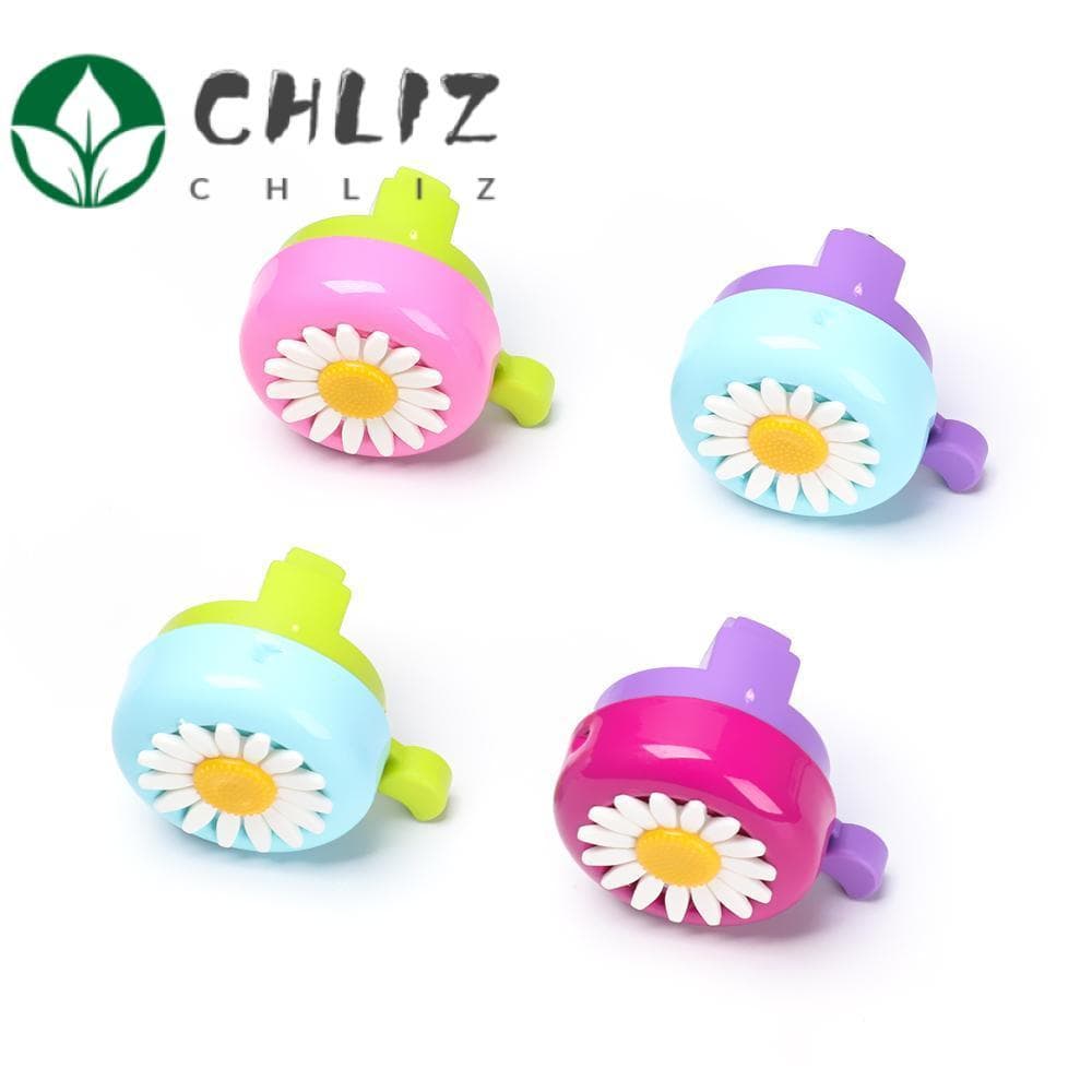 CHLIZ 1PC Sino De Segurança Para Bicicleta Infantil Engraçado Flor Margarida Venda Quente Alarme Sonoro De Buzina