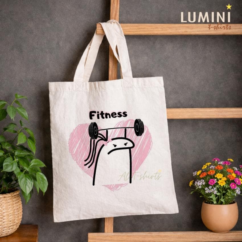 Bolsa ECOBAG sacola Fitness flork desenho Unissex ecobag desenhos academia verão