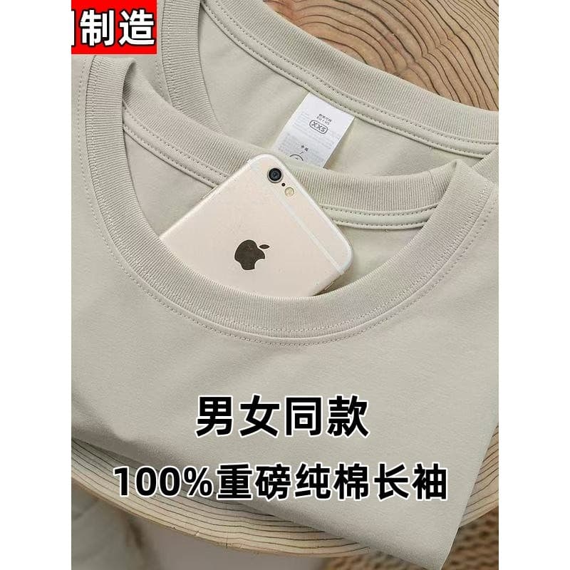 High-End 100% algodão camiseta masculina feminina branca camiseta masculina feminina em torno do pescoço simples topo de