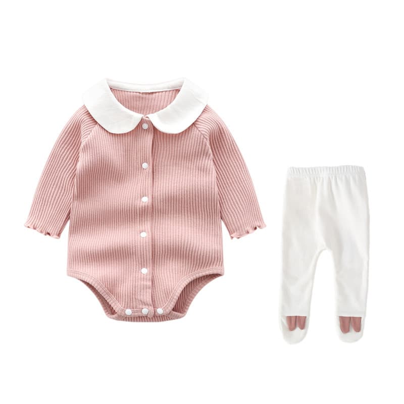 Mês inteiro roupas de bebê primavera outono roupas bebê recém-nascido menina macacão manga longa algodão cem dias prince