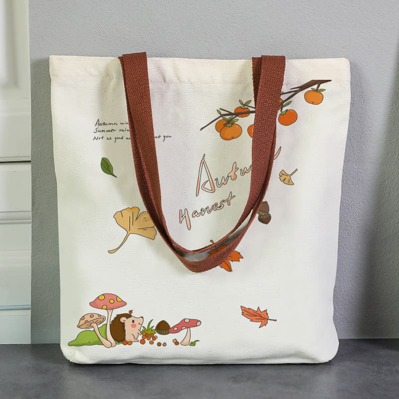 Bolsa de lona feminina estudante 2026 novo estilo sacola primavera outono moda saco All-Match bolsa de lona Casual sacol