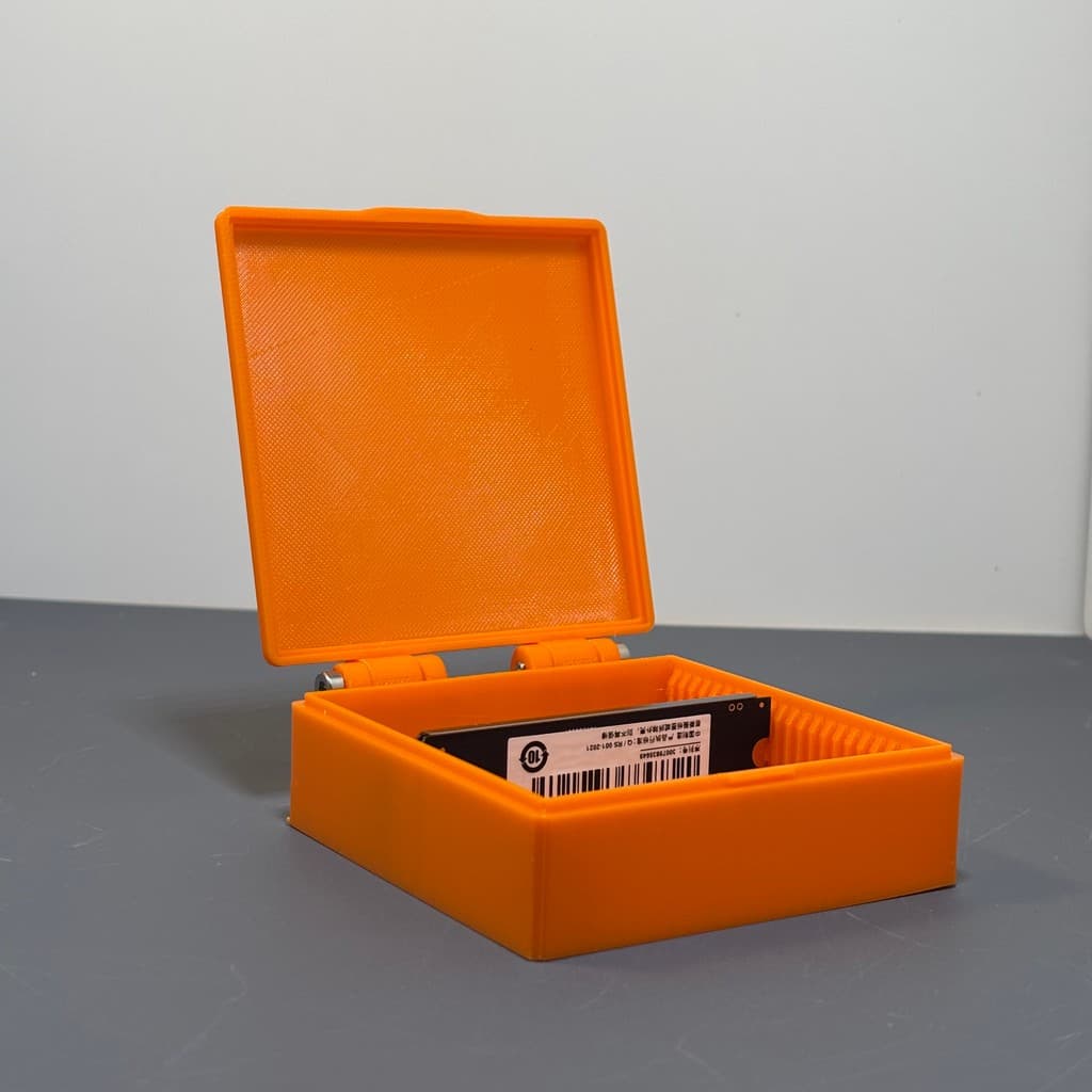 Gabinete para SSD M.2 | Pacote de 20 peças | Caixa de armazenamento para disco rígido com tampa, caixa de armazenamento