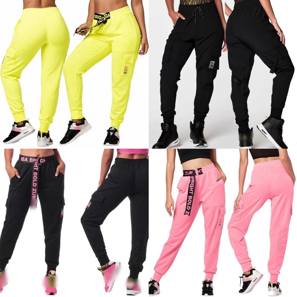 ZW Fitness Macacão de Algodão Calças Homens Mulheres Calças Soltas Preto Fluorescente Rosa Amarelo 109 Conjuntos Mesmo E