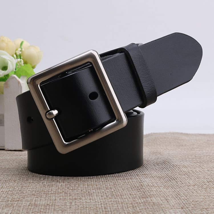 Versão coreana cinto largo senhoras novo estilo fivela quadrada cinto estudante moda Popular calças cinto Retro All-Matc