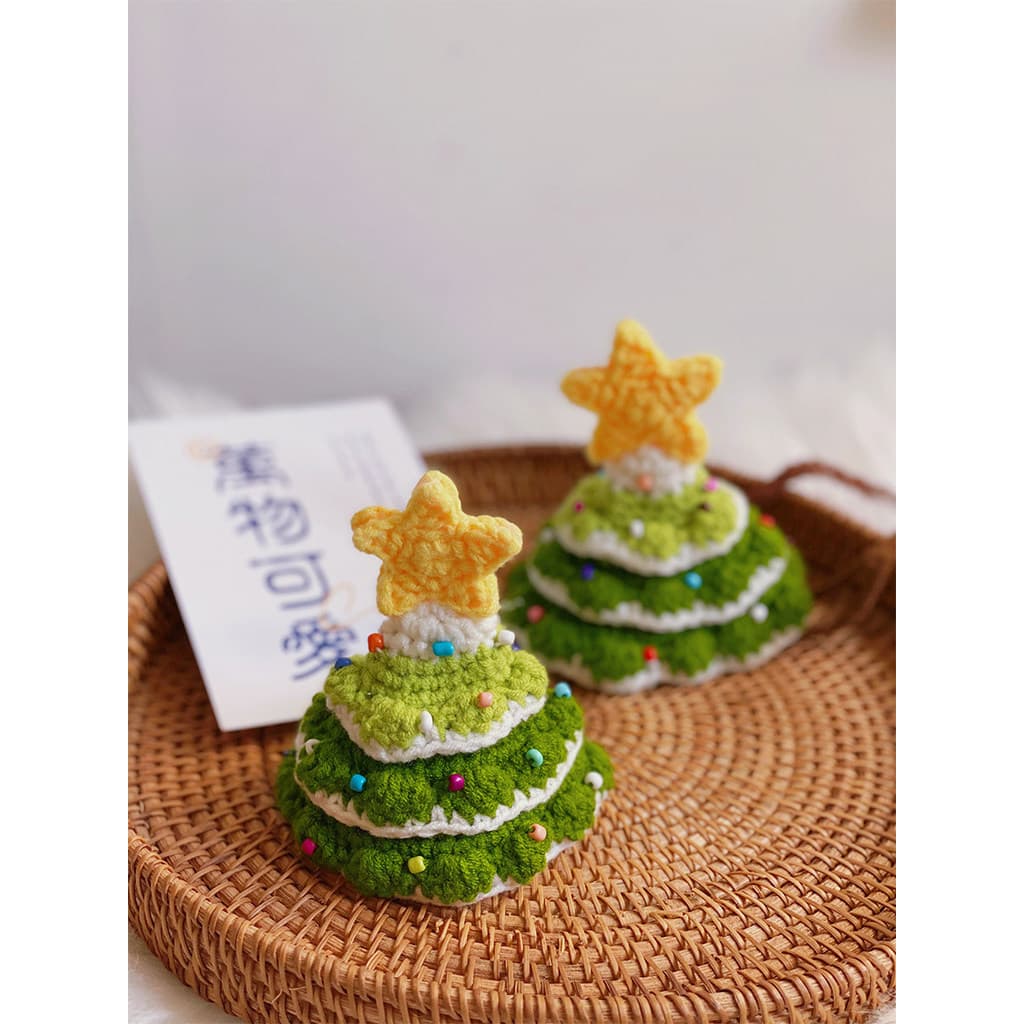 Chapéu de árvore de Natal para animais de estimação Chapéu de lã Presente de Natal Gato Chapéu de Papai Noel Enfeites de