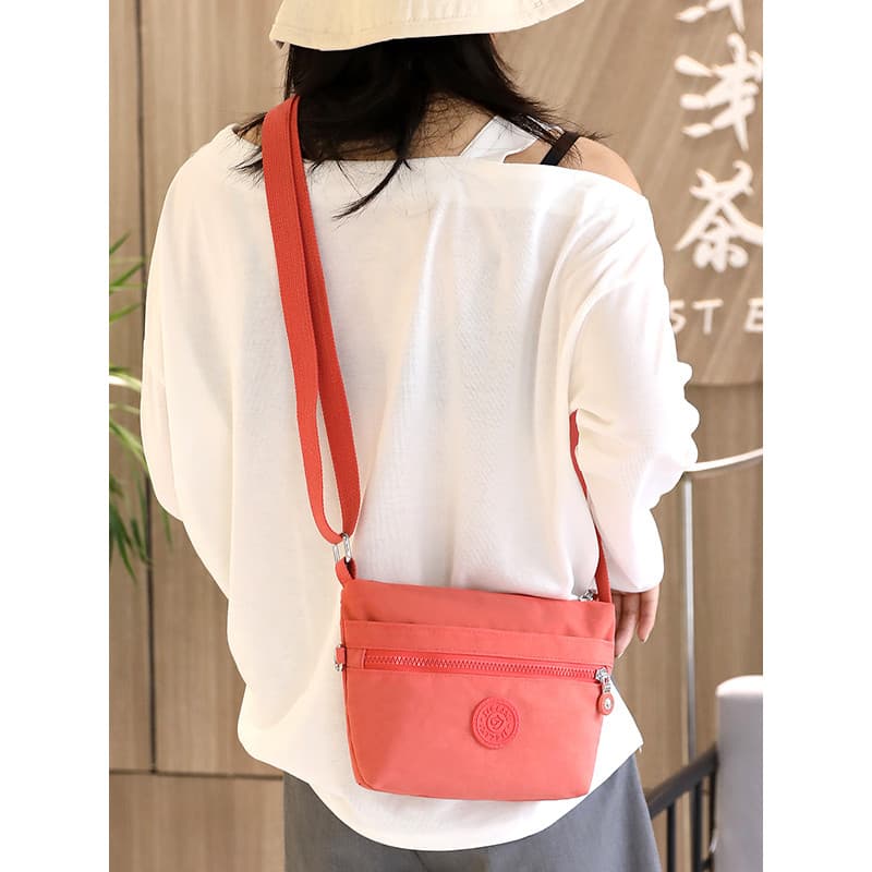 Bolsa mensageiro de viagem ultraleve feminina Casual All-Match influenciador de um ombro lona pequena bolsa de ombro peq
