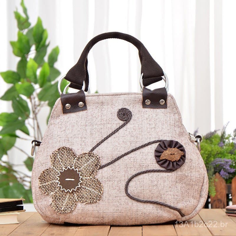Nova bolsa feminina de estilo étnico, bolsa transversal, frete grátis, bolsa de estilo étnico de Yunnan, bolsa de tecido