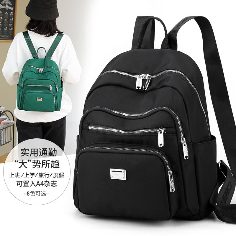 Oxford pano mochila feminina 2024 novo estilo moda tendência grande capacidade leve lona mochila feminina viagem mochila