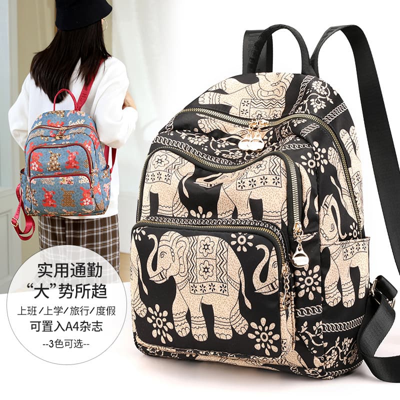 Mochila feminina Oxford pano leve grande capacidade mochila de viagem feminina 2025 novo estilo moda feminina saco de es