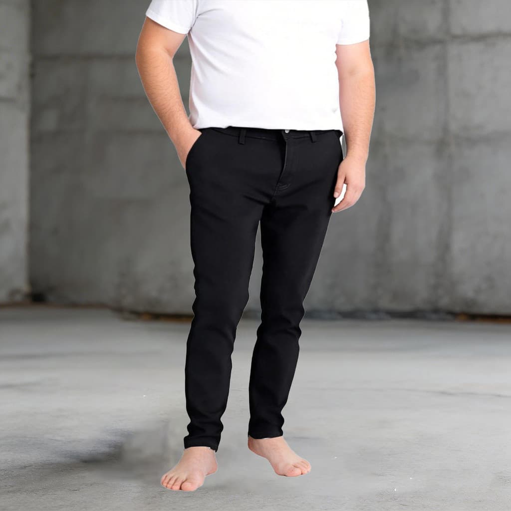 Calça Sarja Masculina Plus Size Com 4 Bolso Com Lycra Inverno
